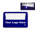 Credit Card Size Magnifier W/ LED Flashlight (3 3/8"x2 1/8")